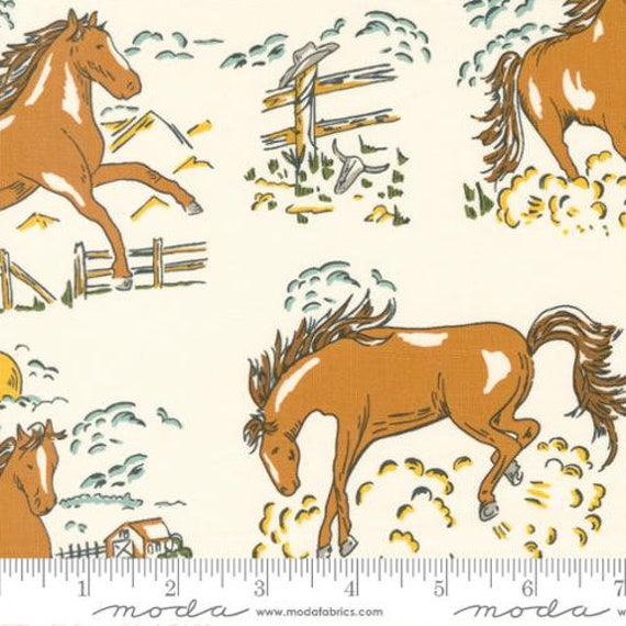 Ponderosa, Flowers, in Natural, 20861 11, By Stacy Iest Hsu, for Moda, Sold by the 1/2 yard or the yard