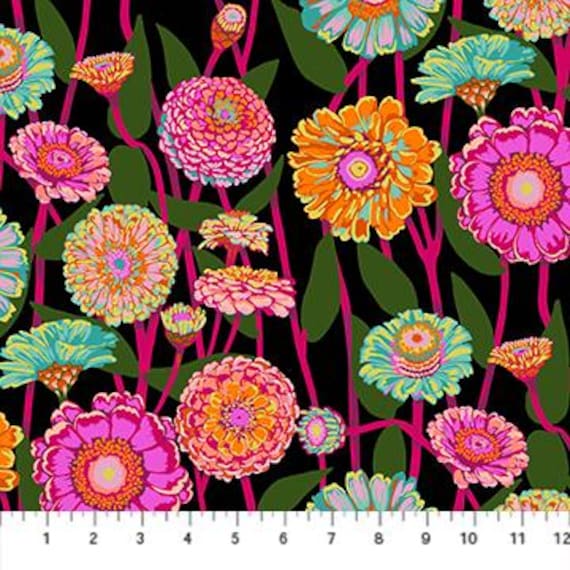 Jumpstart, Zinna Show, in Berry, AMT131-99L, Anna Maria Textiles, Northcott Fabrics, sold by the yard