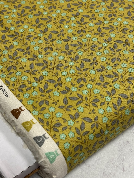 Sunday Brunch, Tipsy in Yellow, Tilda Fabrics, by Tone Finnanger, sold by the yard