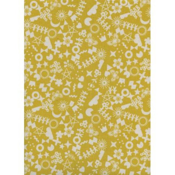 Paper Cuts, Cut it Out, Maize Unbleached Cotton Fabric, R1963-0023 By Rashida Coleman-Hale, Cotton + Steel, Sold by the 1/2 yard or the yard
