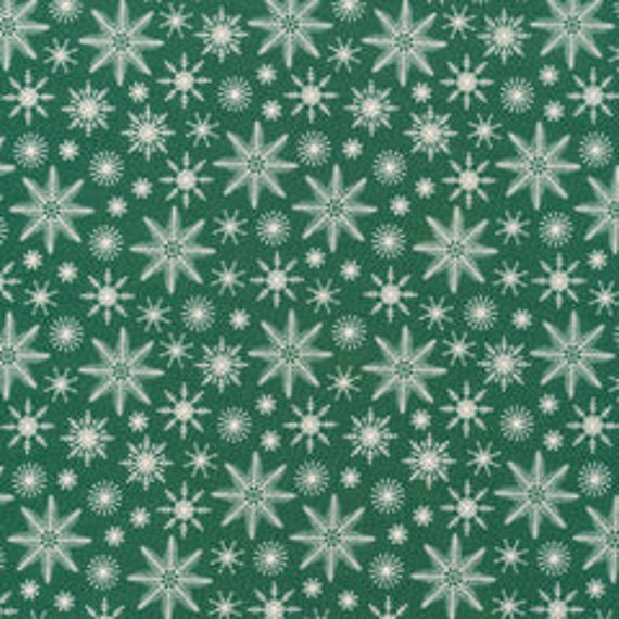 Christmas Past, Snowfall, By Lori Rudolph, for Cloud9 Fabrics, Organic quilting cotton, sold by the 1/2 yard or the yard