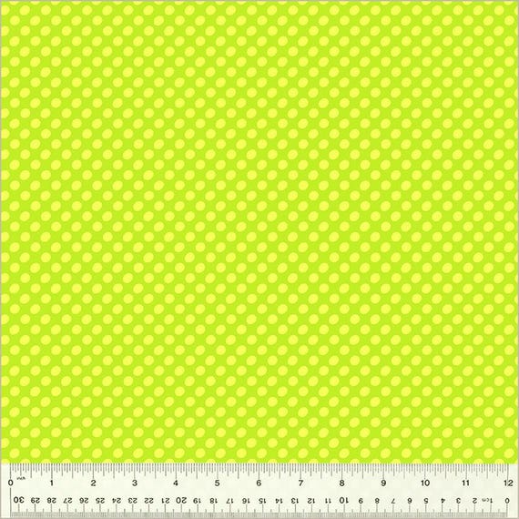 DOT TO DOT, Lime Punch, by Heather Givans, Windham Fabrics, sold by the 1/2 yard or the yard
