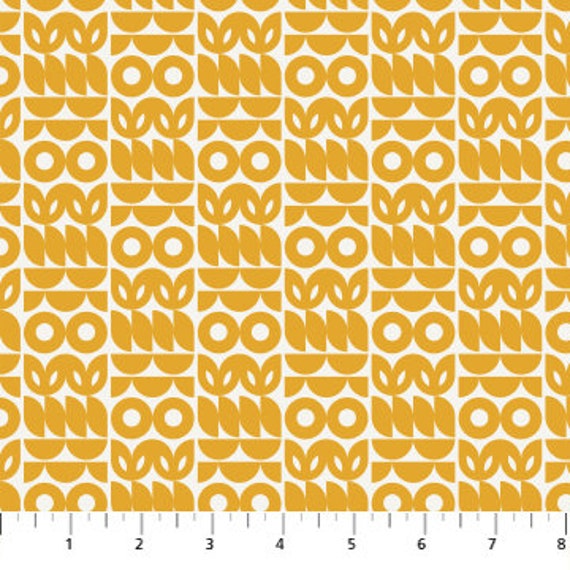 More Pie, Pie Size, Gold,  By Dana Willard, for Figo Fabric, Sold by the 1/2 yard or the yard