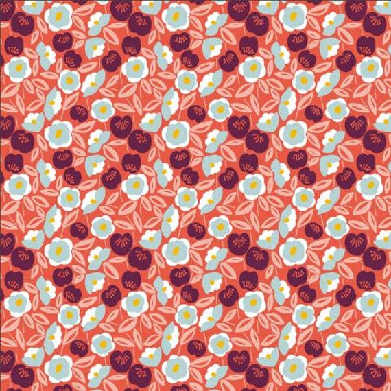 Glory - Joani - Cherry Fabric- MC202-CH2- Cotton + Steel- Sold by the 1/2 yard or the yard