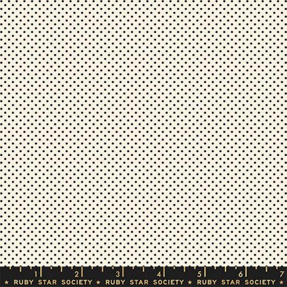 Catnap, Dots, in Black On Natural, RS4102 20, by Alexia Abegg, Ruby Star, Moda Fabrics, sold by the yard