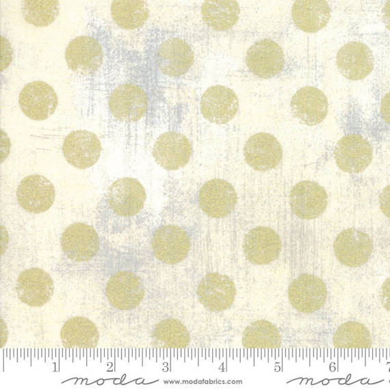 Hits The Spot Creme 30149 270M Moda Metallic, sold by the 1/2 Yard - Cut Continuously