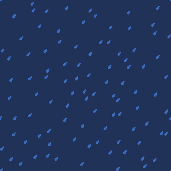 Water, Water Drops, in Navy, RS5132 16,  Ruby Star, sold by the 1/2 yard or the yard