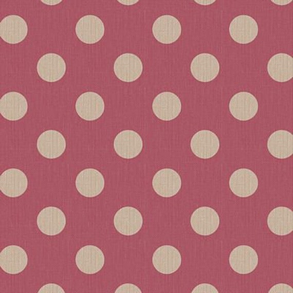 Tilda- Chambray Dots, in Burgundy, sold by the 1/2 yard or the yard