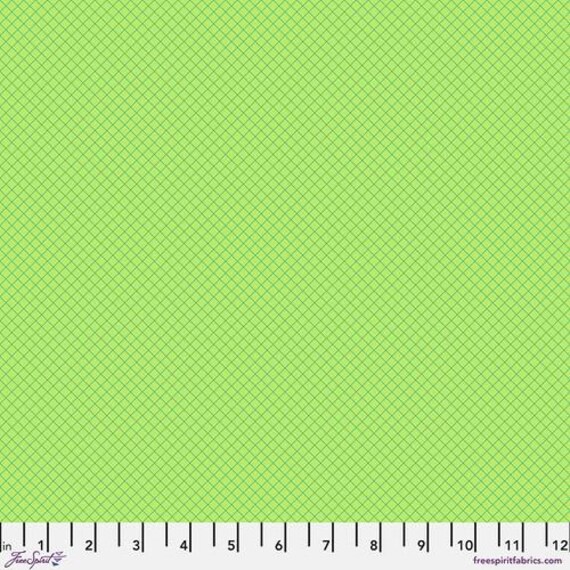 On the Grid, in Apple, Tula Pink, True Colors, 100% cotton, sold by the yard