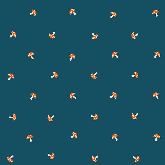 Carousel, Tiny Mushrooms, in Light Galaxy, RS00100 14, By Melody Miller, Ruby Star Society, sold by the 1/2 yard or the yard