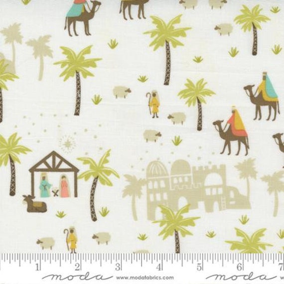 Joyful Joyful, Holly Village, Cream 20801 11, By Stacy Iest Hsu, Moda, Sold by the 1/2 yard or the yard