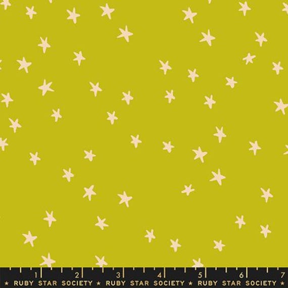Starry, Pistachio, RS4109 37, Ruby Star, sold by the yard