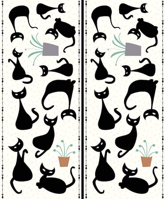 Mod Meow, P10287-PANEL, By Amanda Niederhauser for Riley Blake