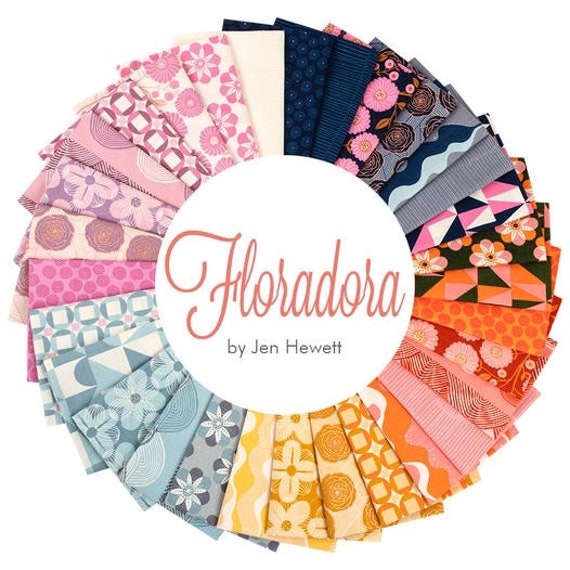 Floradora, by Jen Hewett, FQ 31 skus, RS6019FQ, Ruby Star Precut