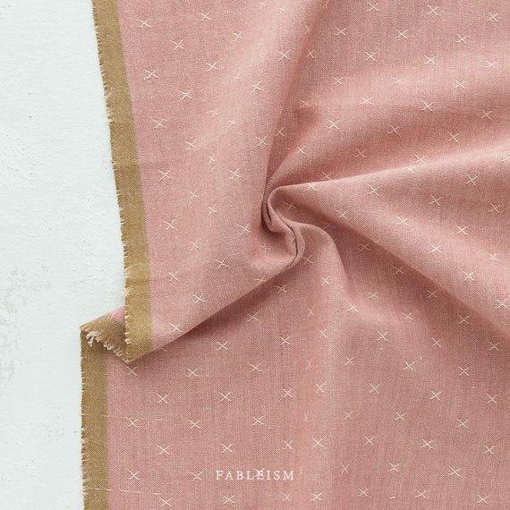 Sprout Woven, in Wild Rose, FSW-13-Wild-Rose, Fableism, sold by the yard