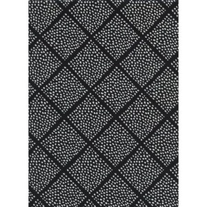 C5063-001 Black & White - Lattice Dots Fabric- Cotton and Steel- RJR-   Sold by the half-yard or the yard cut continuous