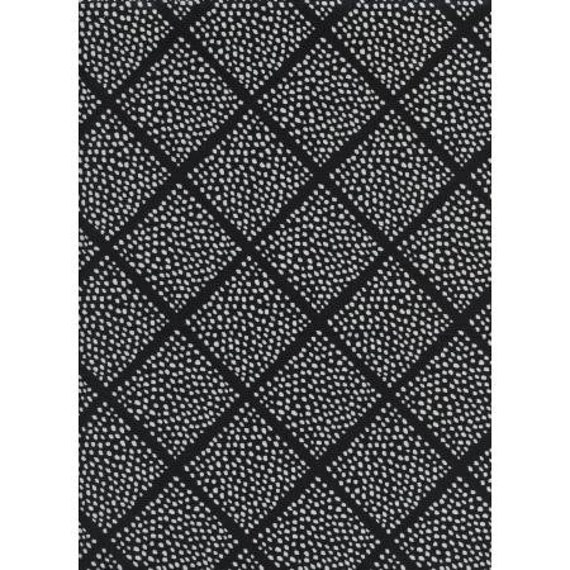 C5063-001 Black & White - Lattice Dots Fabric- Cotton and Steel- RJR-   Sold by the half-yard or the yard cut continuous