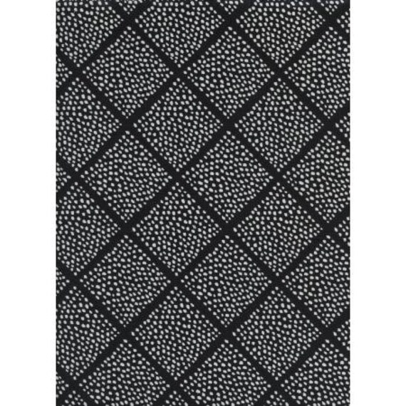 C5063-001 Black & White - Lattice Dots Fabric- Cotton and Steel- RJR-   Sold by the half-yard or the yard cut continuous