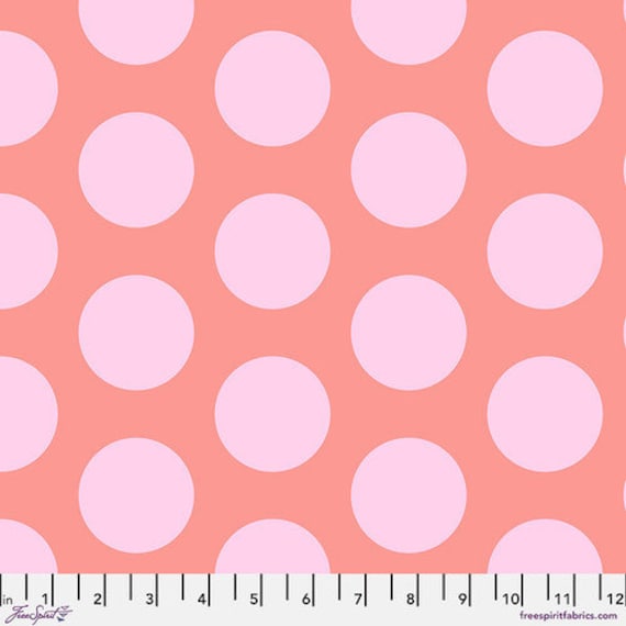 Roar! Dinosaur Eggs, in Blush, by Tula Pink for FreeSpirit, sold by the 1/2 yard or the yard  100% cotton