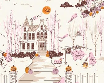 Ghostly & Haunted fabric collection, by AGF, Ghost Town, in Multi, sold by the yard