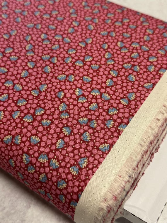 Wallflower, Bellflower, in Pink, By  Tone Finnanger, Tilda Fabric's, sold by the yard