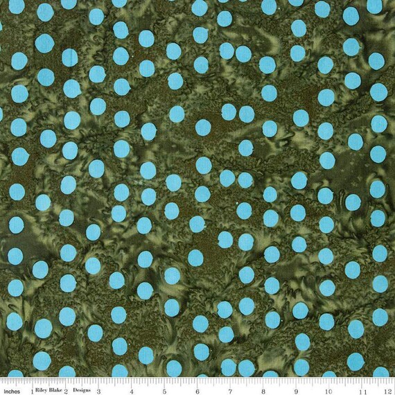 Batiks Basics Polka Pop Juniper Riley Blake Designs, sold by the the yard