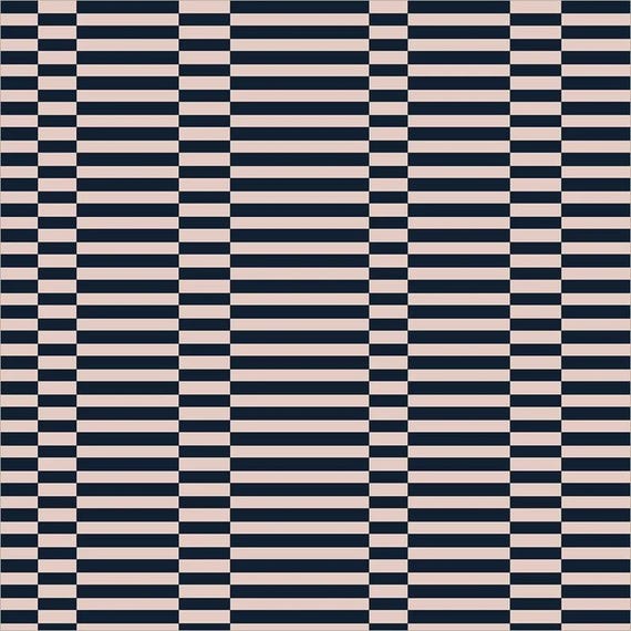 Broken Stripe 55379-9 Blush/Ink ,by Annabel Wrigley, Windham Fabrics, sold by the yard