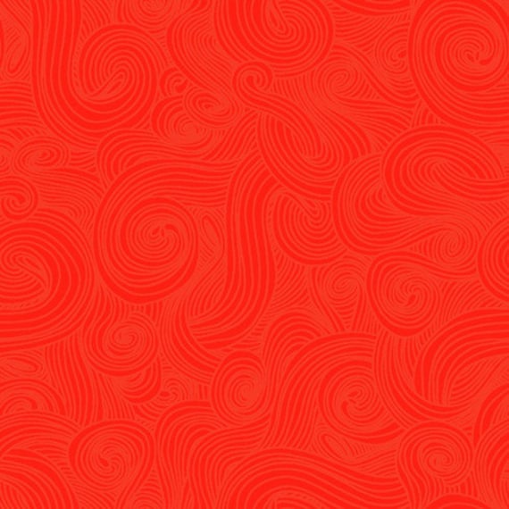 Just Color! - tonal swirl in Chili, Studio E - 1351 - Chili, sold by the 1/2 yard or the yard