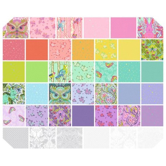 Full Moon Forest II, by Tula Pink, Fat Quarters, 40 pieces
