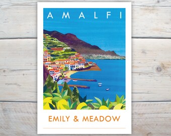 5" x7" Amalfi wedding invitations with envelopes