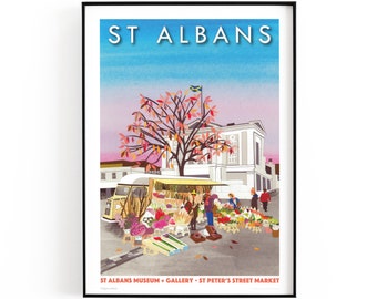 St Albans, Hertfordshire | home decor | giclee print | large format print |