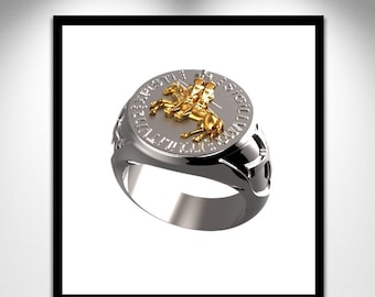 Bookmark of TEMPLAR _ Signet Ring of the Knights TEMPLAR