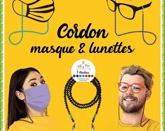 Cord for mask or glasses