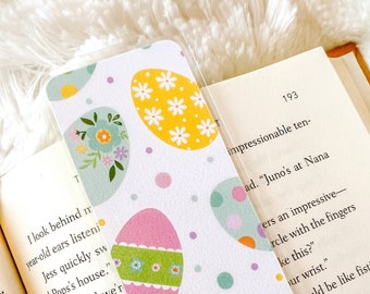 Floral Easter Eggs Bookmark | Easter Bookmark | Spring Bookmark | Bunny Bookmark | Bookworm Gift | Cute Bookmark | Flowers Bookmark