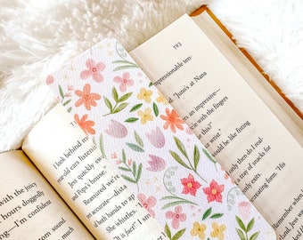 Tulips Bookmark | Easter Bookmark | Spring Bookmark | Floral Bookmark | Bookworm Gift | Cute Bookmark | Flowers Bookmark