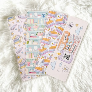 Bookish Bookmarks Collection | Book Lovers Bookmark | Laminated Bookmark | Bookworm Gift | Reader Librarian Gift