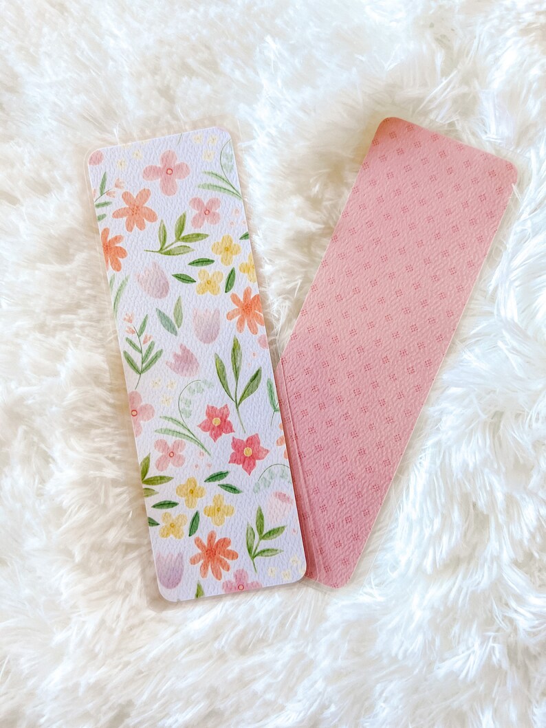 Tulips Bookmark Easter Bookmark Spring Bookmark Floral Bookmark Bookworm Gift Cute Bookmark Flowers Bookmark image 4