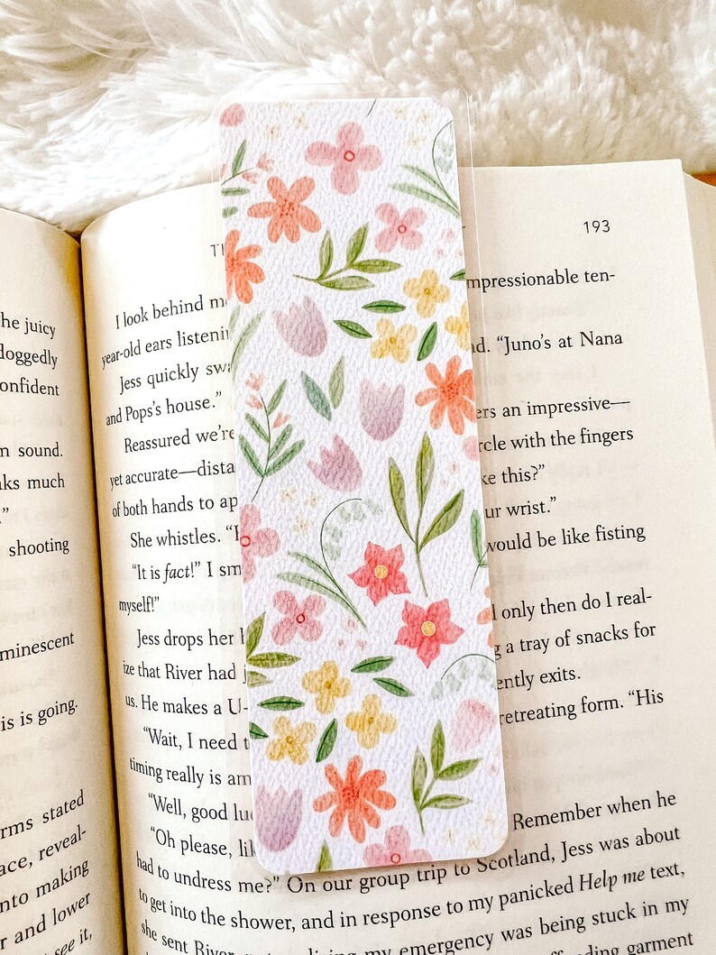Tulips Bookmark Easter Bookmark Spring Bookmark Floral Bookmark Bookworm Gift Cute Bookmark Flowers Bookmark image 3