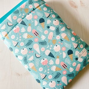 Ice Cream Cone Summer Book Sleeve | Beach Book Cover | Summer Book Protector | Ice Cream Book Sleeve