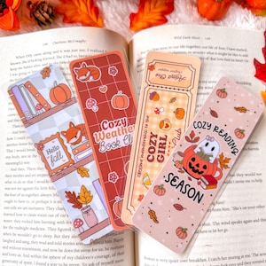 Cozy Weather Fall Bookmark Collection
