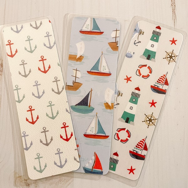 Nautical Bookmarks | Summer Bookmark | Beach Bookmark | Cute Bookmark