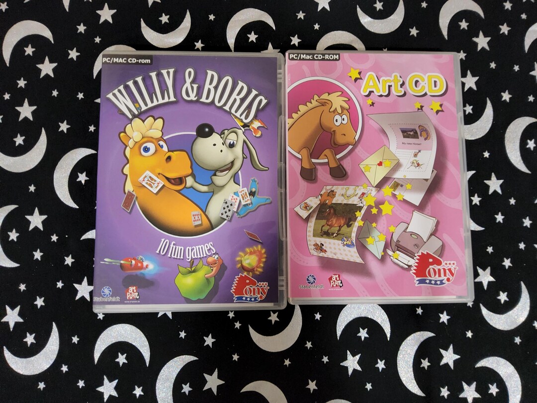 Mlp Cd Rom Vintage Pony Book Club Art CD and Activity CD ROM Set! Please Read Info ...