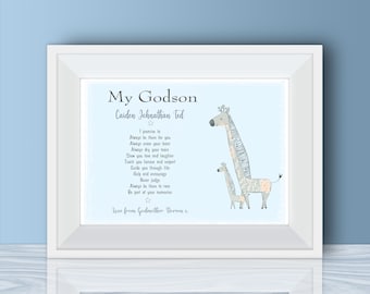 Gifts From Godmother Godfather On Your Christening Day Gifts for Boys Son Grandson Nephew Christening Star Keepsake Personalised Christening Gifts for Godson With Grey Bag