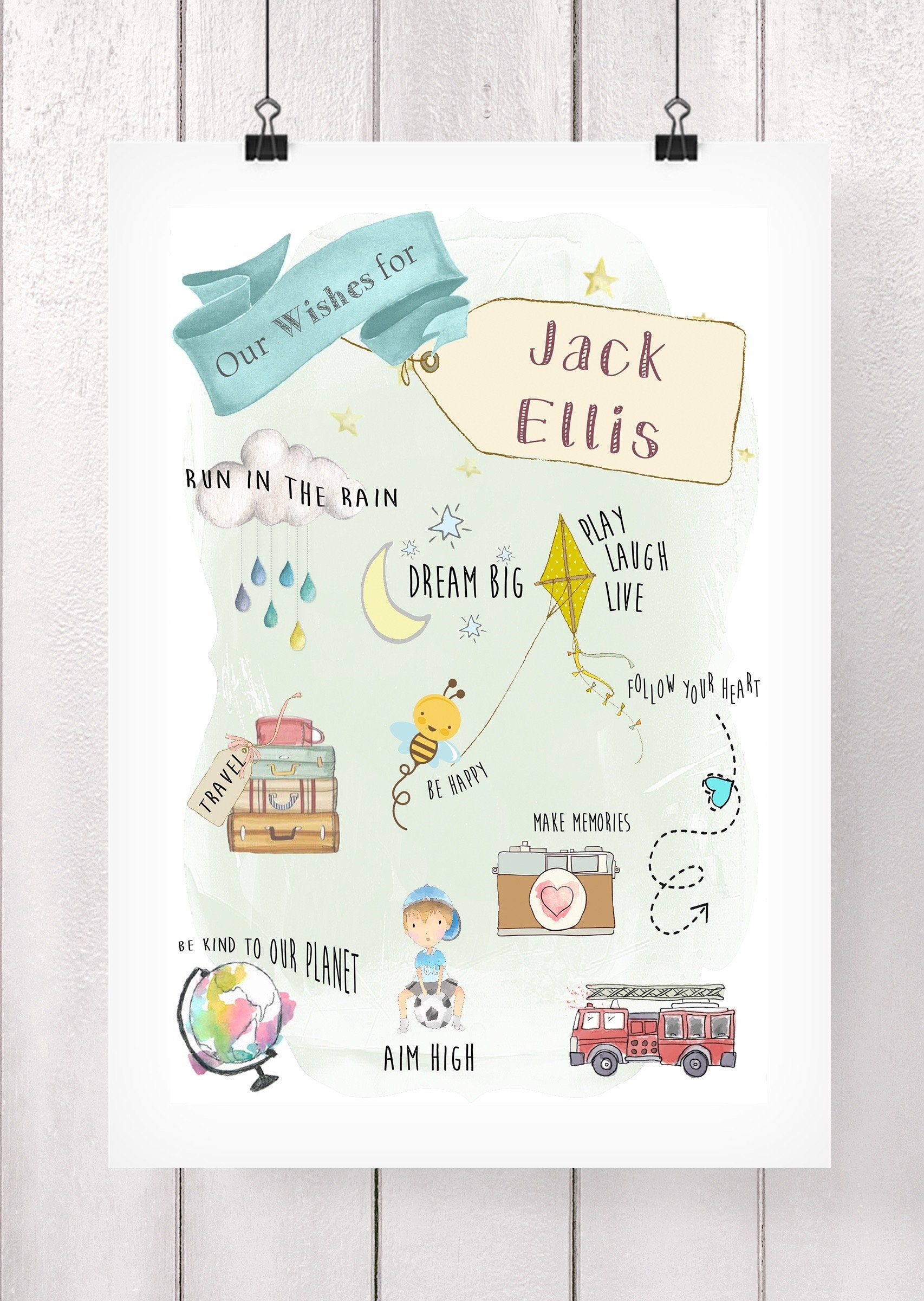 Christening Gifts Girl Boy Print Christening Gift Baptism UK Etsy