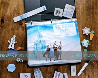 Frozen Busy Book, Quite Book, Learning Book, Preschool, Toddler learning, Activity book,