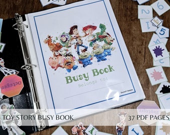 Busy Book, Toy Story Busy Book, Quite Book, Preschool Learning,