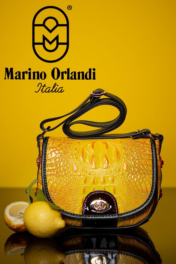 MARINO ORLANDI Leather Bag -100% Made in Italy-  display picture 3