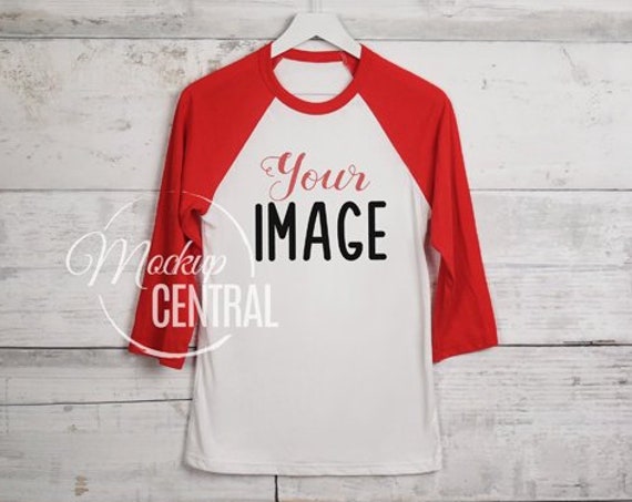 Download Free Blank Raglan White And Red T-Shirt On Hanger Mockup (PSD) - Free 784234+ Design PSD Mockup ...