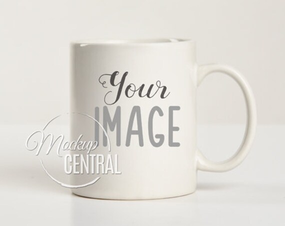 Blank White Coffee Glass Cup Mockup Product Photography