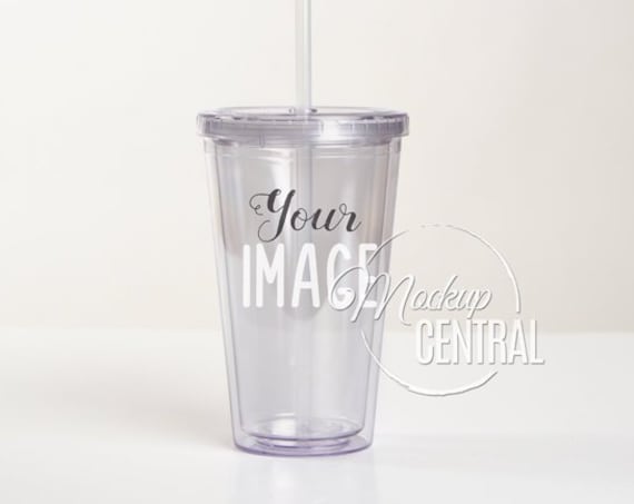 Clear Acrylic Insulated Tumbler 16 Oz Cup Mockup Stock All New Free Psd Mockups